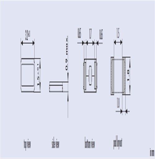 Q 0.032768-JTX310-9-20-T1-HMR-LF,32.768KHz,3215mm,Jauch諧振器