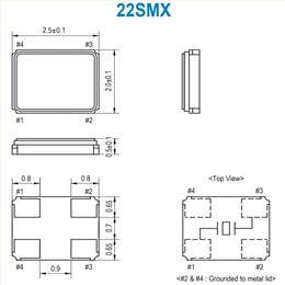 22M400-8\6G藍(lán)牙模塊晶振\進(jìn)口SMI石英貼片晶體22SMX