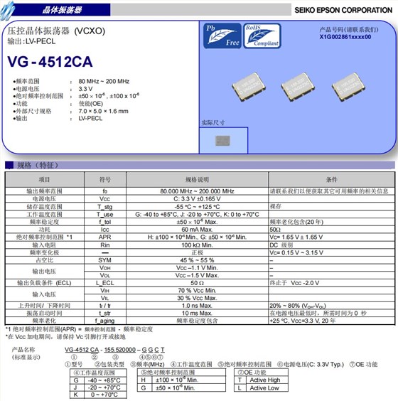 VG-4512CA規格