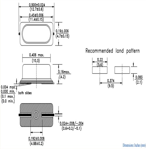 12MHz,ABLS-12.000MHZ-20-B4Y-T,ABLS,Abracon無線應用晶振