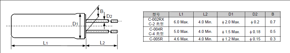 C-002RX晶振,32.768KHz晶振,6.0*2.0mm音叉晶體